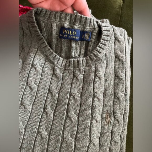 Polo Ralph Lauren Cable knit cotton crewneck Sweater - Picture 6 of 8
